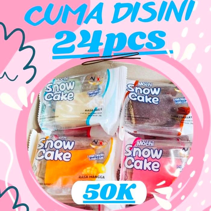 

Sale Terbatas Snowcake 1Box 24Pcs Mixvarian Aman