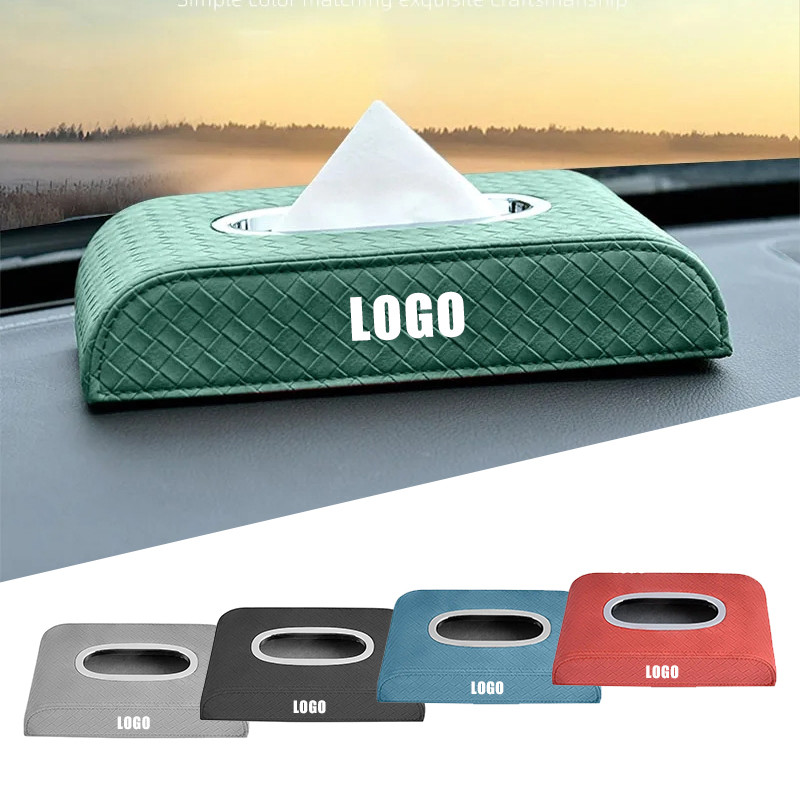 1Pcs Car Tissue Box Leather Napkin Holder Box For Lincoln MKZ MKX