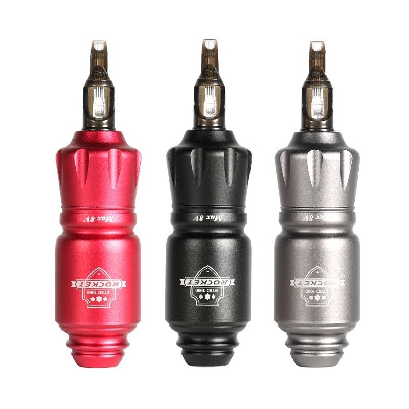 Wireless Rocket Tattoo Machine RCA Jack Rotary Tattoo Pen For