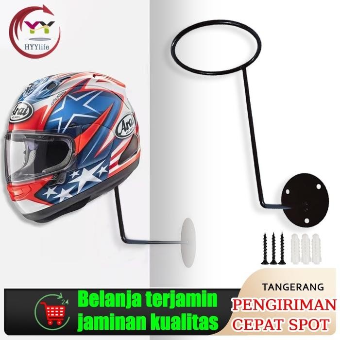 Gantungan Tempat Helm/Gantungan Helm Motor Sepeda/Gantungan Topi