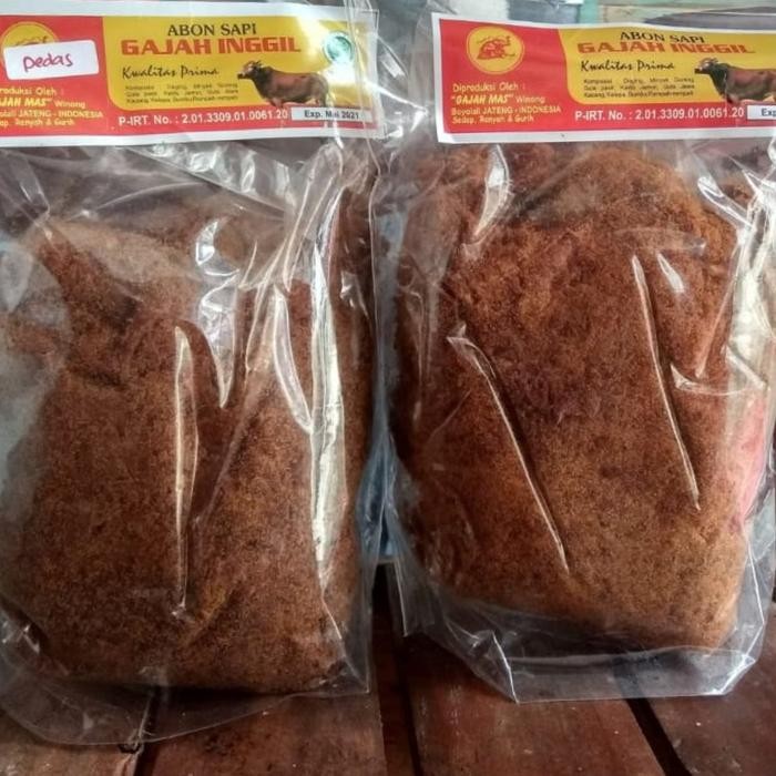 

BARANG TERLARIS Abon Sapi Manis Gajah Inggil 250gr