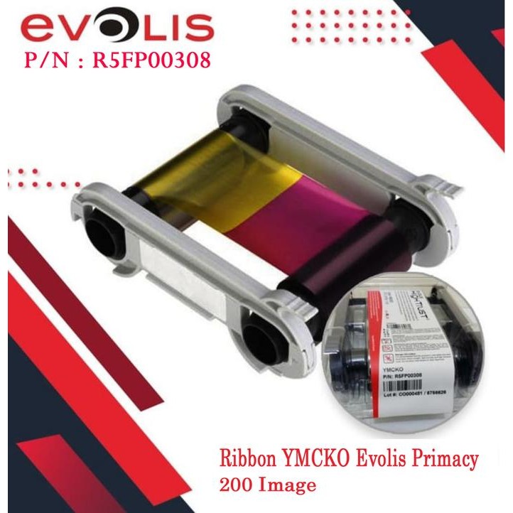 Ribbon YMCKO Evolis R5FP00308