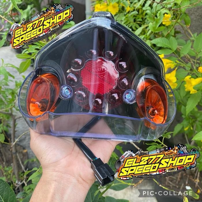STOPLAMP LAMPU STOP JUPITER Z LED 2006 - 2010 CUSTOM SMOKE HITAM OREN LAMPU STOP BELAKANG JUPITER Z
