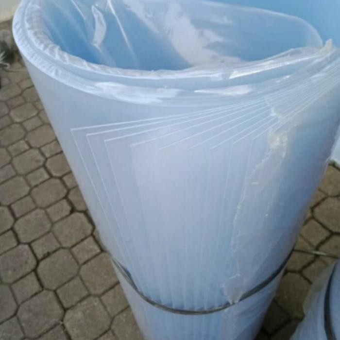 PVC bening lembaran 1.5mm x 100cm x 200cm /Mika kaku sheet clear 1.5mm