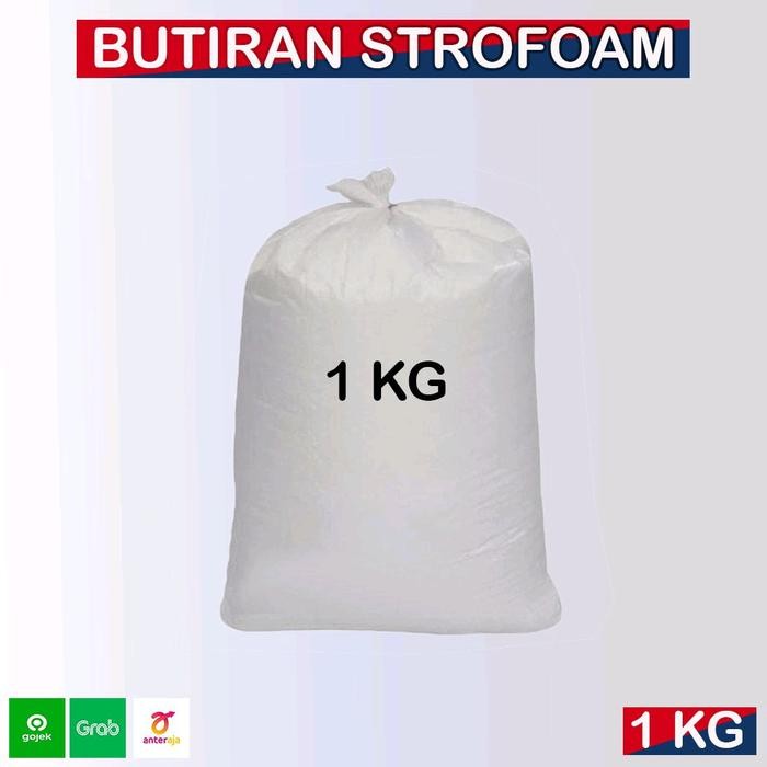 Butiran Styrofoam, Styrofoam Butiran 1Kg / Isi Bean Bag Butiran Styrofoam 1Kg