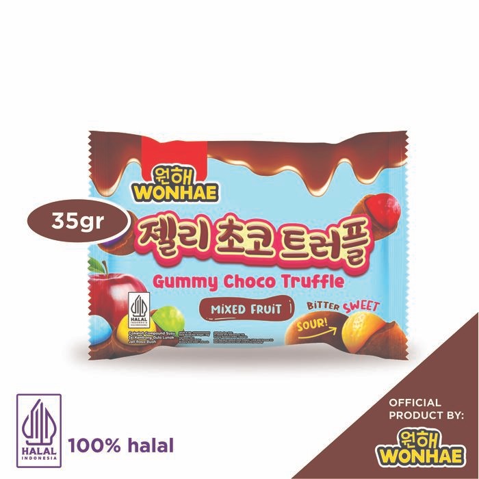 

Mujigae By Wonhae Gummy Choco Ball Truffle Mixed Fruit 35Gr / Coklat Jelly Jeli Rasa Buah / Cemilan