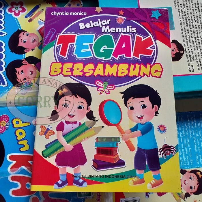 

Buku Edukasi Anak Belajar Menulis Tulis Tegak Bersambung Huruf