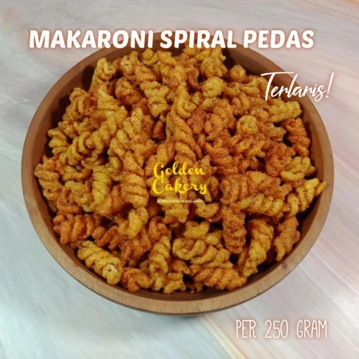 

Makaroni Spiral Matang Makroni Ulir Rasa Gurih Asin Pedas Cemilan Viral 250Gram Food Snack Camilan