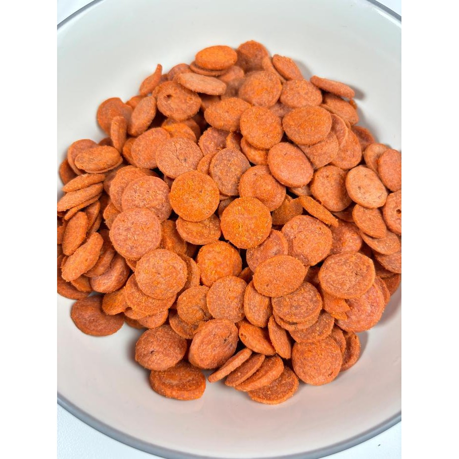 

Cemilan Sosis Goreng Rasa Balado Pedas Manis - 200Gr Camilan Kering Keripik Food Snack Kripik Crispy