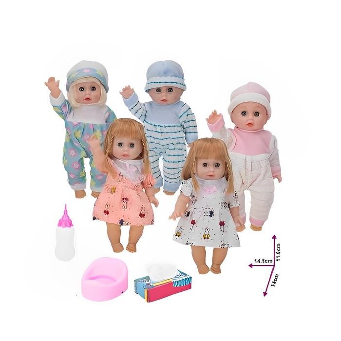 K Sweety Baby Boneka Nangis, Pipis, Suara Mirip Asli Mainan Bi Bian Anak Perempuan 2023