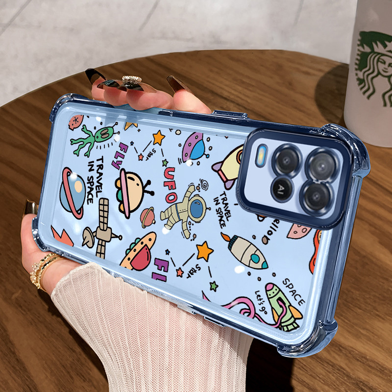 Casing Hp untuk OPPO A54 Case Kasing Glitter pelindung airbag Kesing Silikon Softcase Cesing