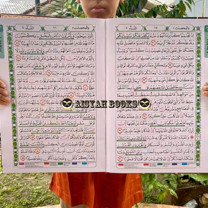 Alquran super jumbo a3 tajwid kertas hvs,alquran terbesar Indonesia