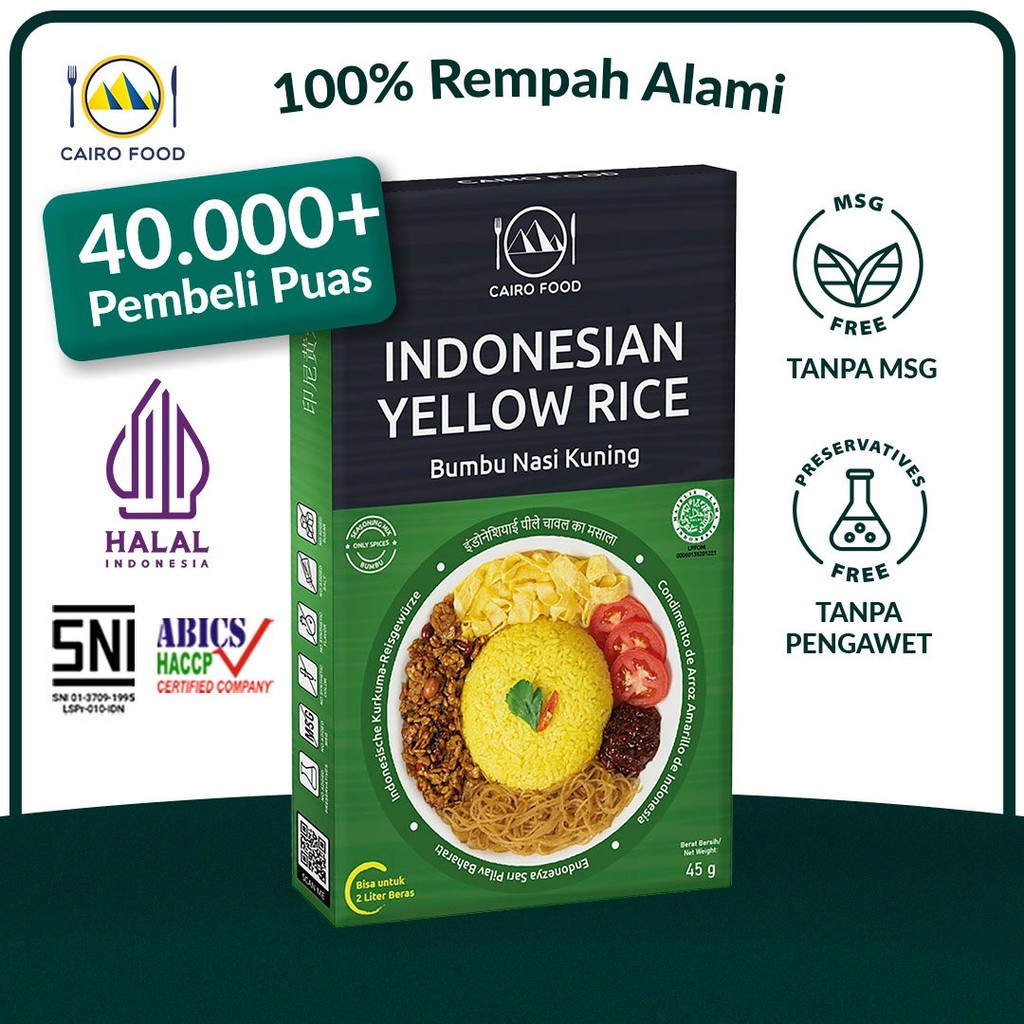 

Bumbu Nasi Kuning Spice Mix Sehat - Cairo Food