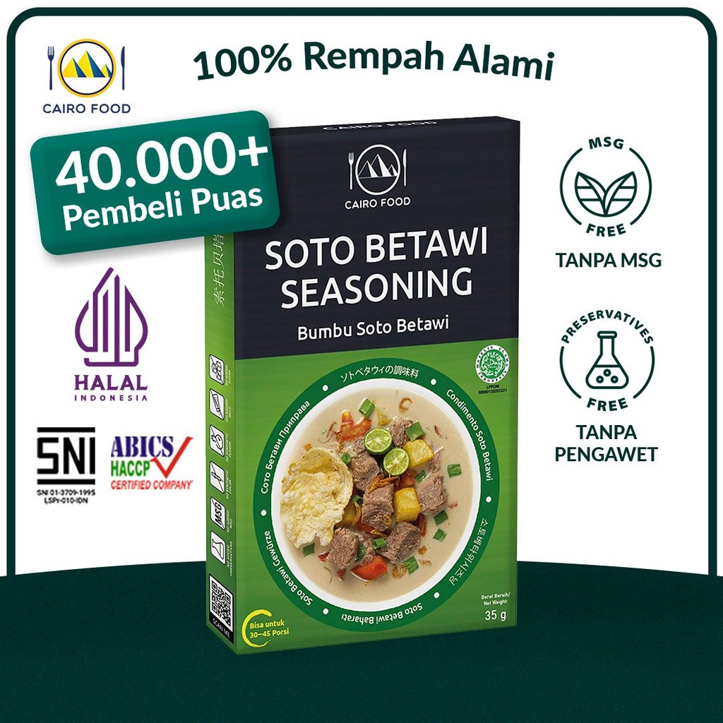 

Bumbu Soto Betawi Spice Mix Sehat - Cairo Food
