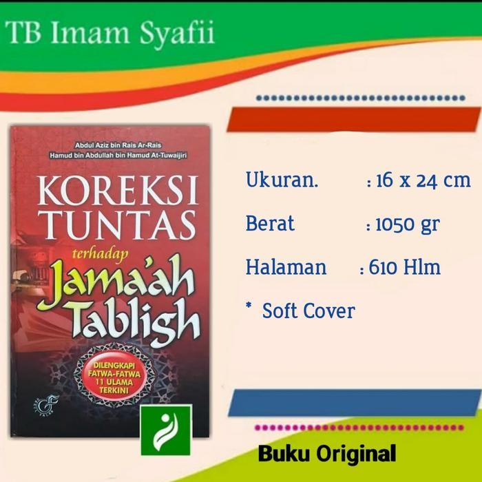 KOREKSI TUNTAS TERHADAP JAMAAH TABLIGH,DARUL FALLAH