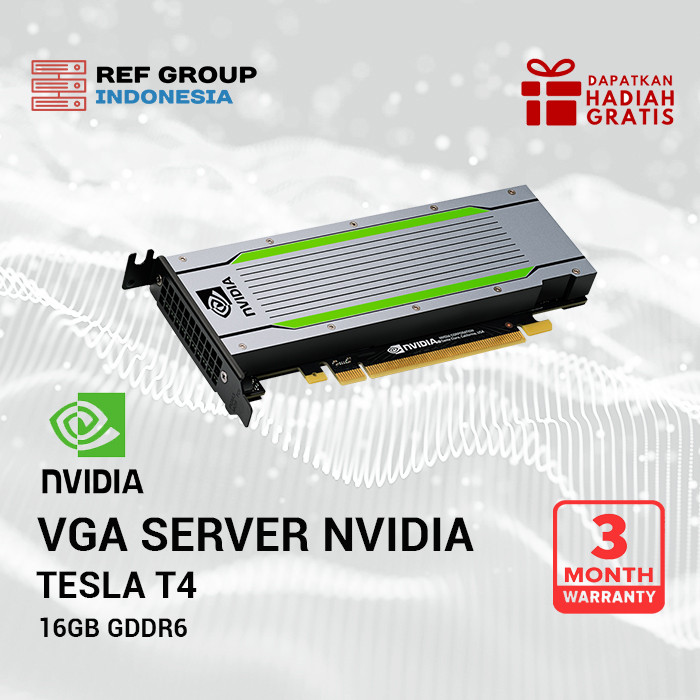VGA Server NVIDIA Tesla T4 16GB GDDR6  GPU Server AI & Deep Learning Untuk Server