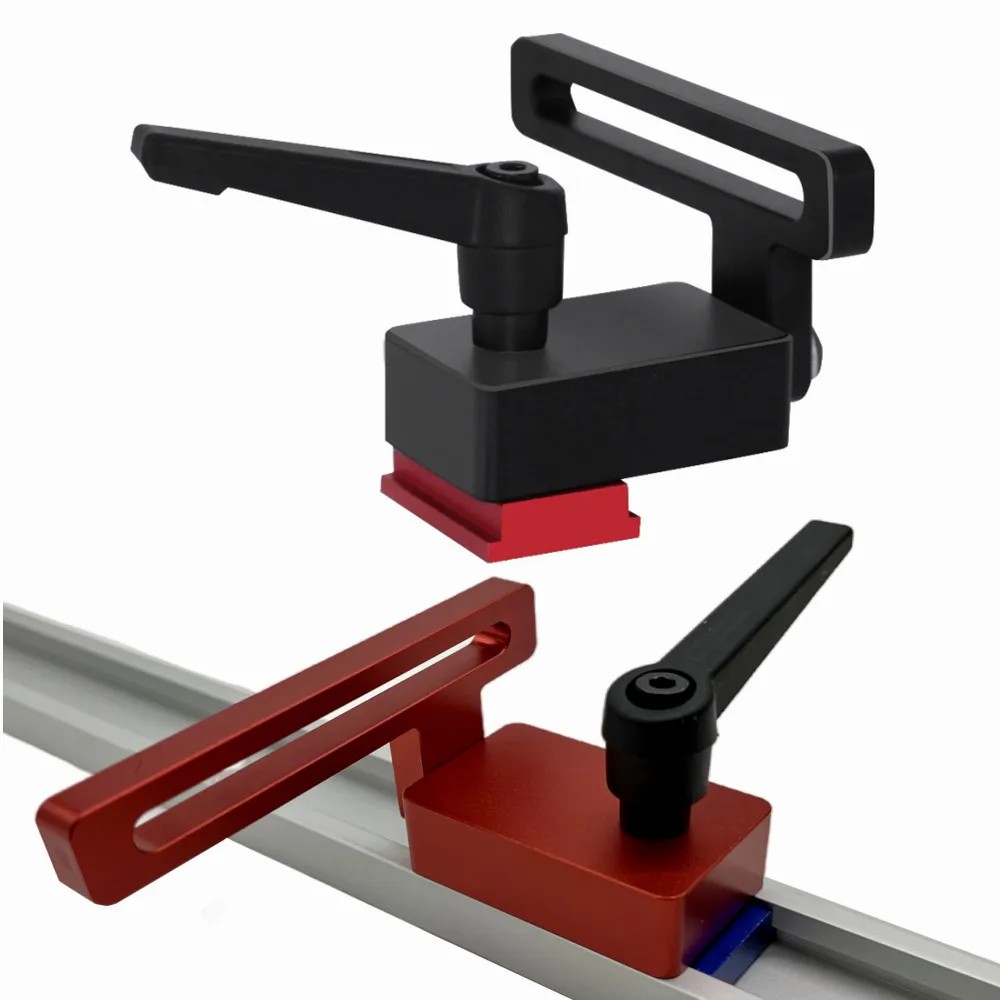 30 Type Miter Track Stop - Aluminium Alloy Miter Track Jig , T Track Stop Block with Lock for