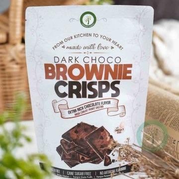 

DARK CHOCO BROWNIE CRISPS - WITH EXTRA CHOCO CHIPS 90GR