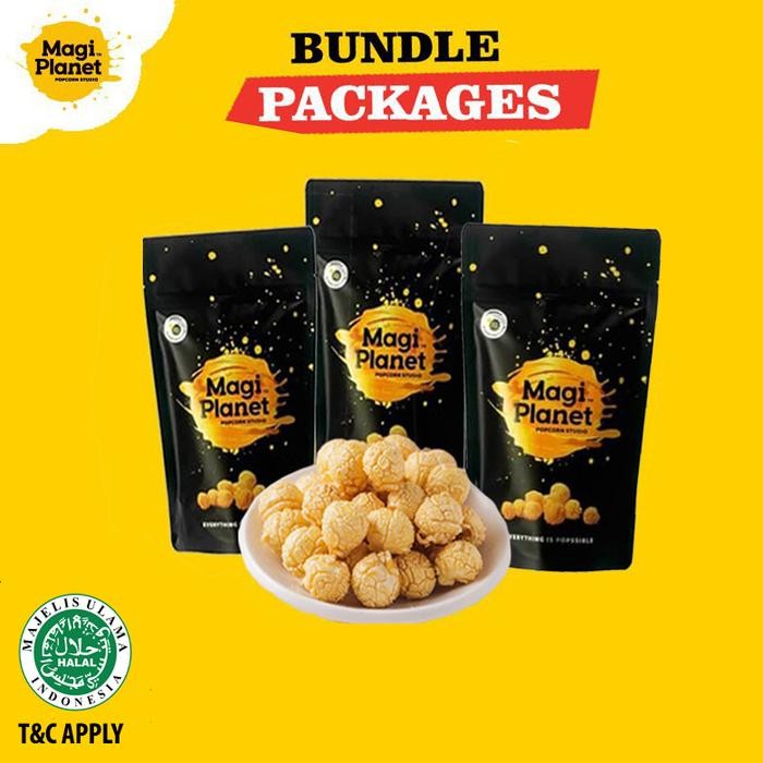 

3 Classic Pack Magi Planet Popcorn - Bundle 110GR