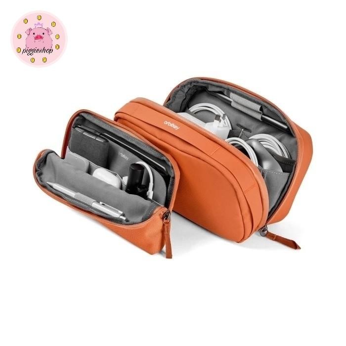

Orbitkey 2-in-1 Tech Pouch Terracotta Desk Pouch Stationery - Tas Organisasi Serbaguna