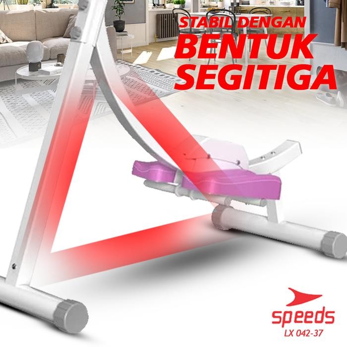 Speeds Ab Coaster Alat Olahraga Fitness Rumah Ab Roller Abdominal 042-37