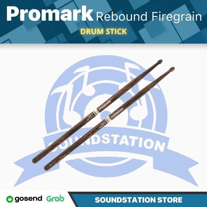 Promark Rebound Firegrain Drum Stick - Stik Drum 5A 5B 2B 7A