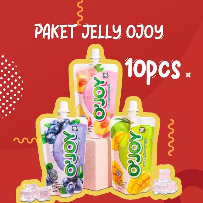 

New POTATO CHIPS PAKET OJOY 10PCS MINUMAN JELLY OJOY ISI 10 PCS Peach Blueberry Jeli Food Mangga