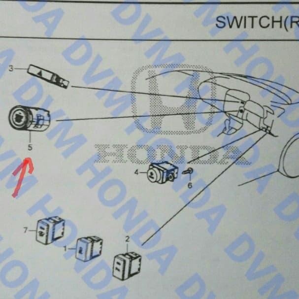 Switch/Saklar Start Stop Engine Original Jazz 2015 - 2017 Gk