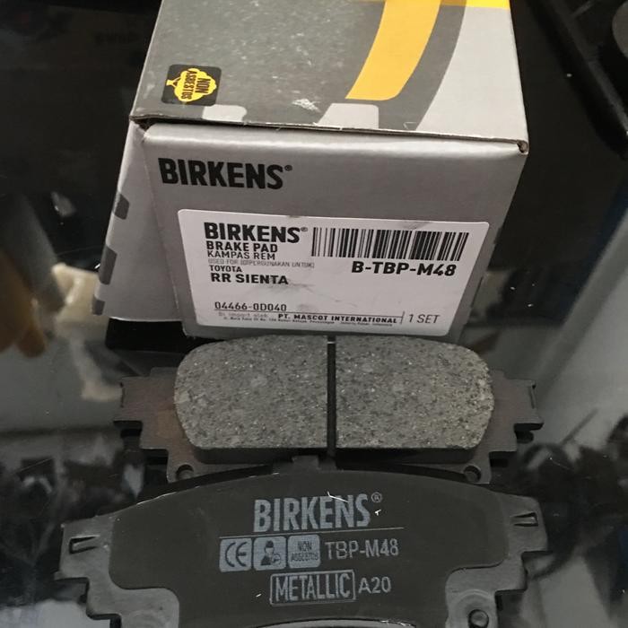 Kampas Rem Belakang/Brake Pad. Toyota Sienta Birkens