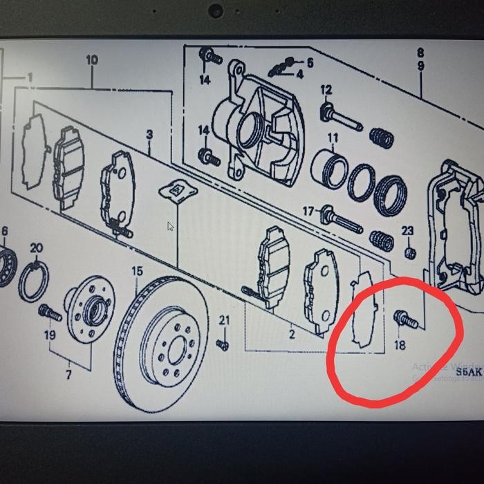 Baut Kaliper Kecil Honda Jazz