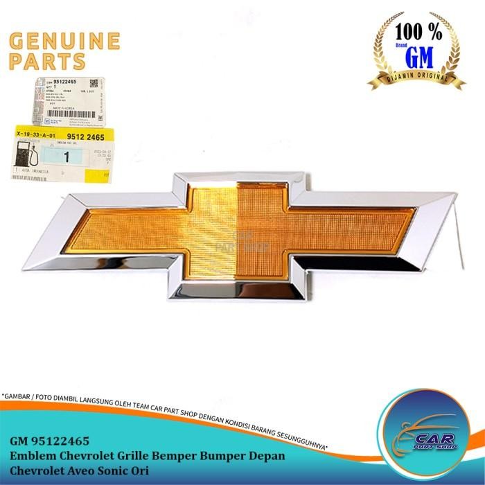 Emblem Chevrolet Grille Bemper Bumper Depan Chevrolet Aveo Sonic Ori