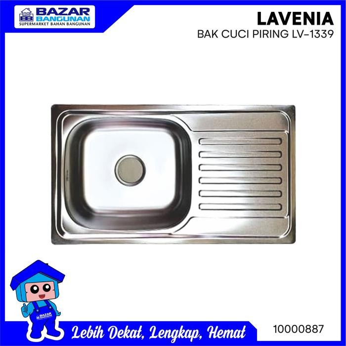 PREMIUM Lavenia - Sink / Bak Cuci Piring Lv 1339 Lv1339 Lv-1339 Stainless Steel