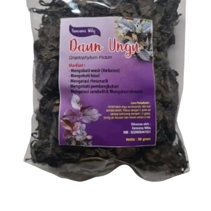 

PREMIUM DAUN UNGU KERING BISA COD Bebas gula Putih