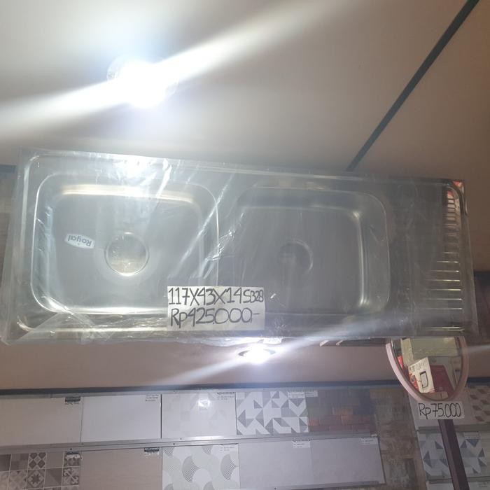 PREMIUM bak cuci piring royal 2 lubang bersaya sb28