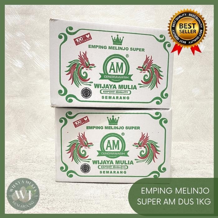 

PREMIUM EMPING MELINJO BELINJO MENTAH SUPER SP TIPIS KERING AM HIJAU DUS 1 KG