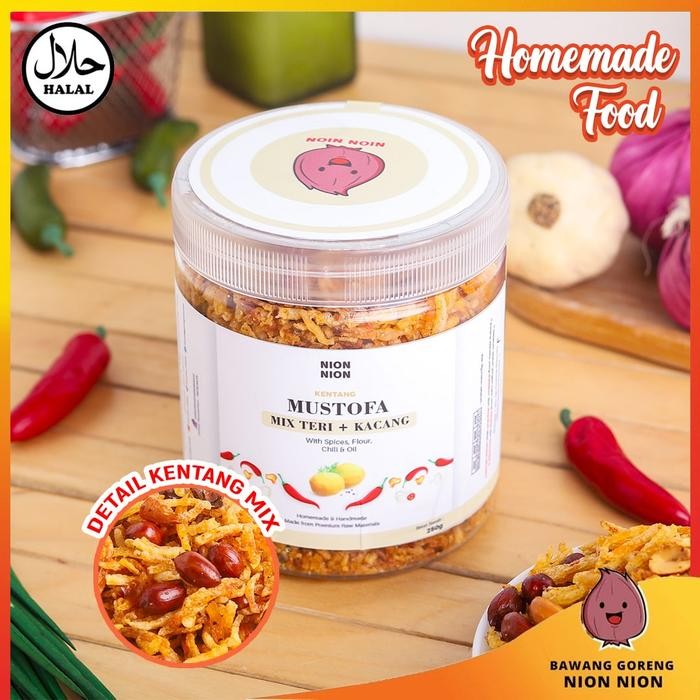 

PREMIUM Kentang Mustofa Kentang Goreng Kering Balado Kentang Goreng Nion-Nion