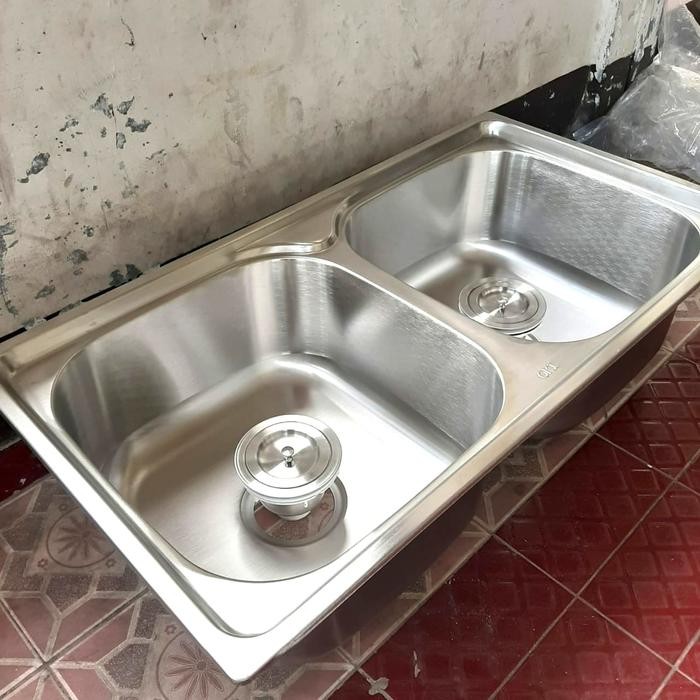 PREMIUM bak cuci piring 2 lubang/bcp dua lubang