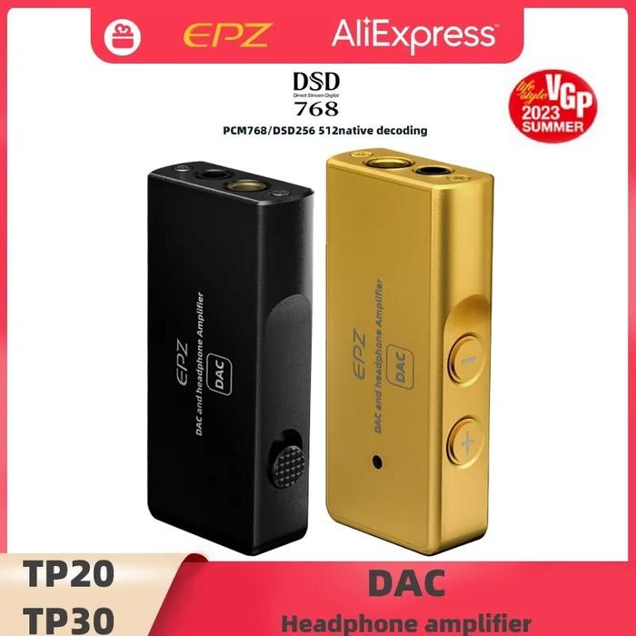 EPZ TP20 TP30 Portable MQA USB DAC Audio Headphone Amplifier / Dongle