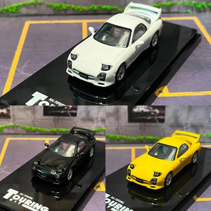 Hobby Japan 1/64 Mazda RX7 FD3S Lamp stand Alloy Diecast Car Model