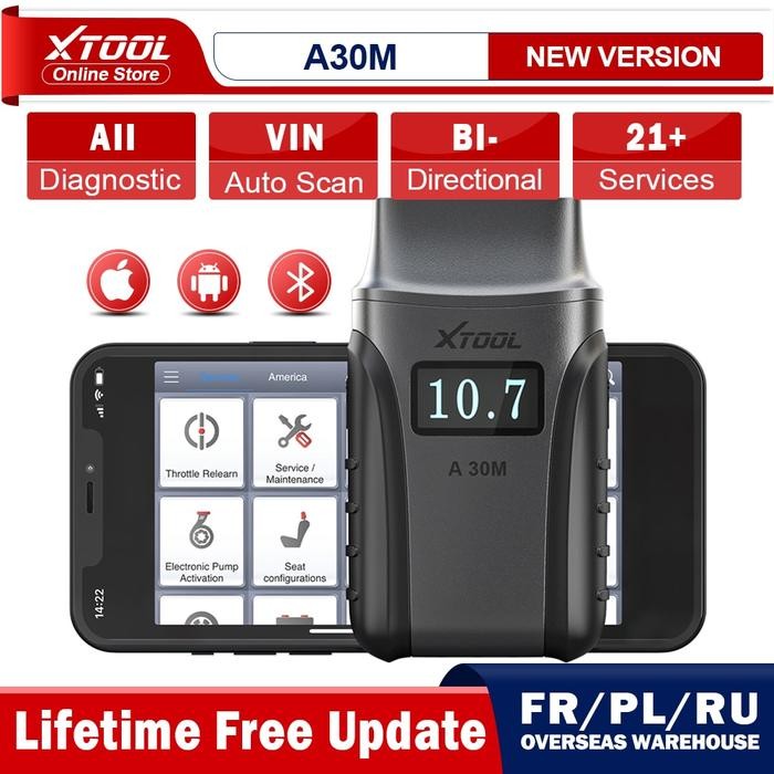 XTOOL Anyscan A30M Wireless BT OBD2 Scanner Bidirectional Scan Tool