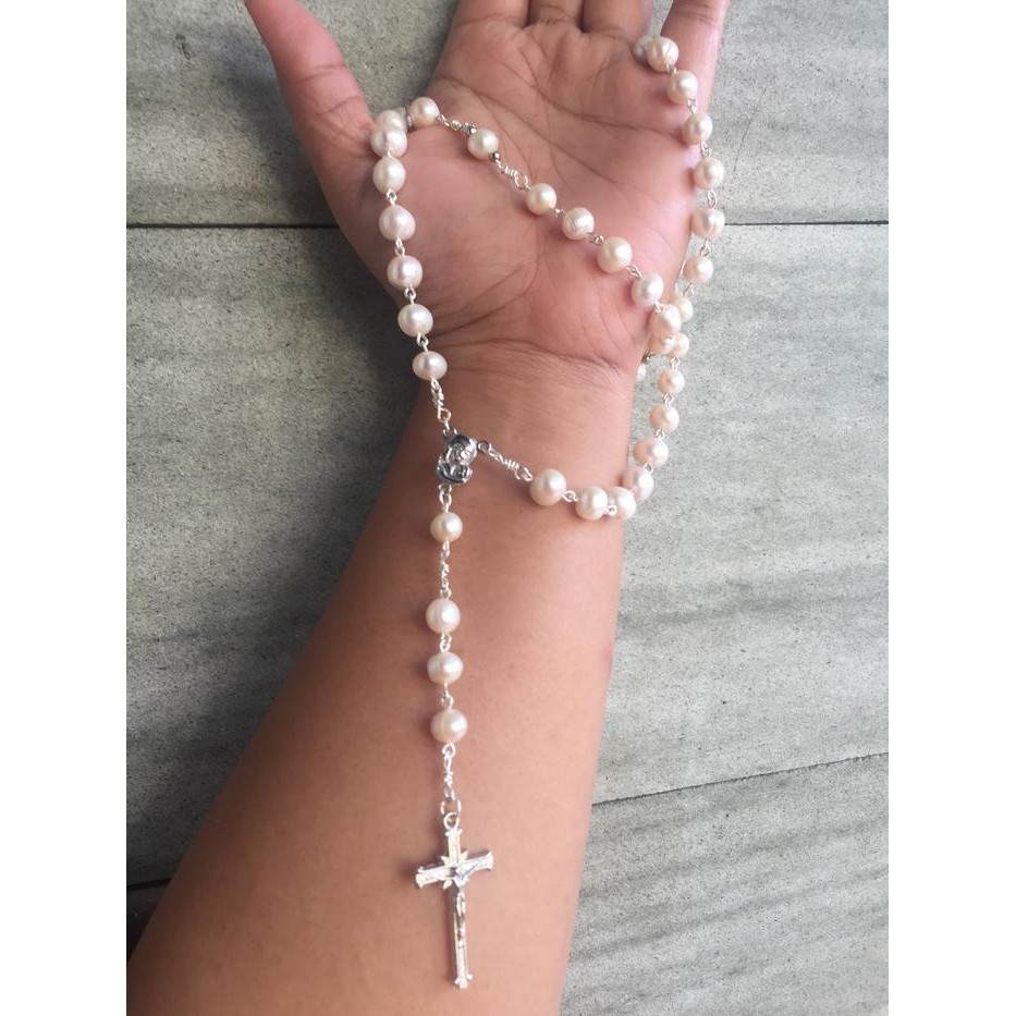 Rosario Mutiara Air Tawar Asli 8Mm