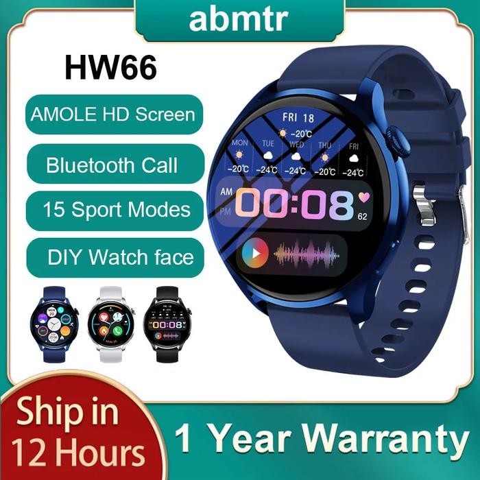 Abmtr HW66 Smart Watch Men Screen 1.35" HD 420*420 IP68 Waterproof