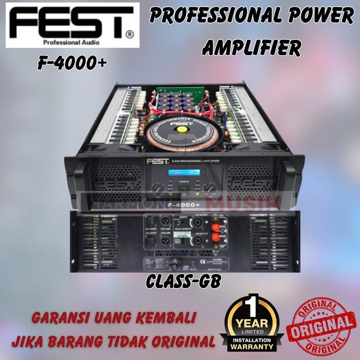 Power Amplifier Fest F4000+ Duct Amplifier Fest F4000+ Class Gb