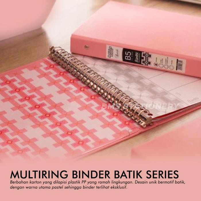 

Binder Pael A5 20 Ring Muy k Motif Batik