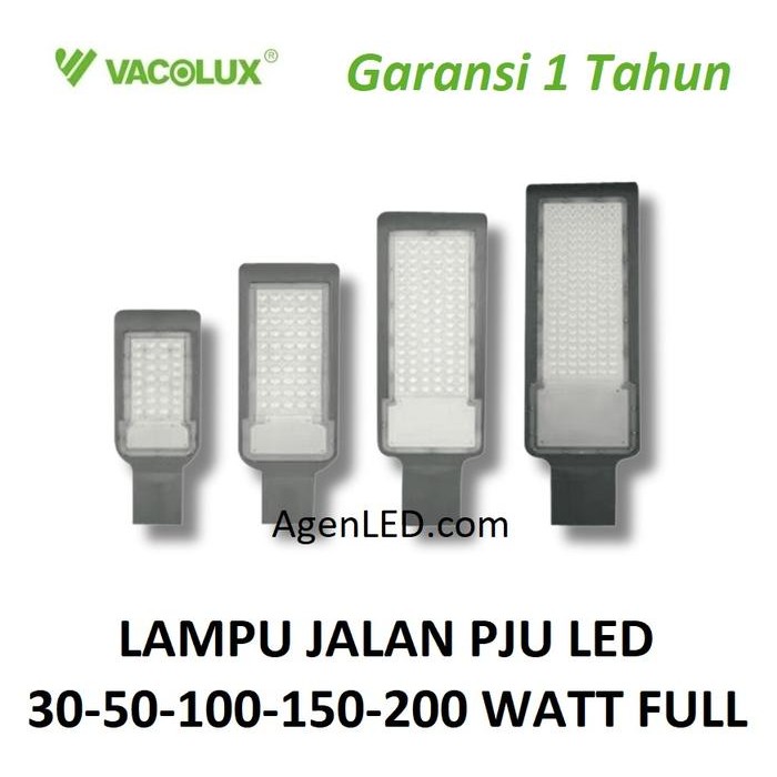 Vacolux Lampu Jalan Pju Led Kap Sorot Tembak 30 50 100 150 200 W Watt