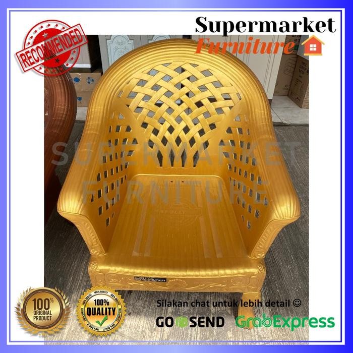 KURSI TERAS NAPOLLY BT- 45 SOFA TIGER PLASTIK KURSI PUTIH MODERN