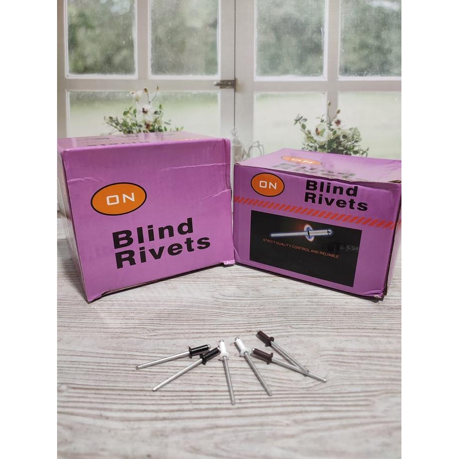 Paku Rivet On 435 Warna (Hitam,Putih,Coklat) #Gratisongkir