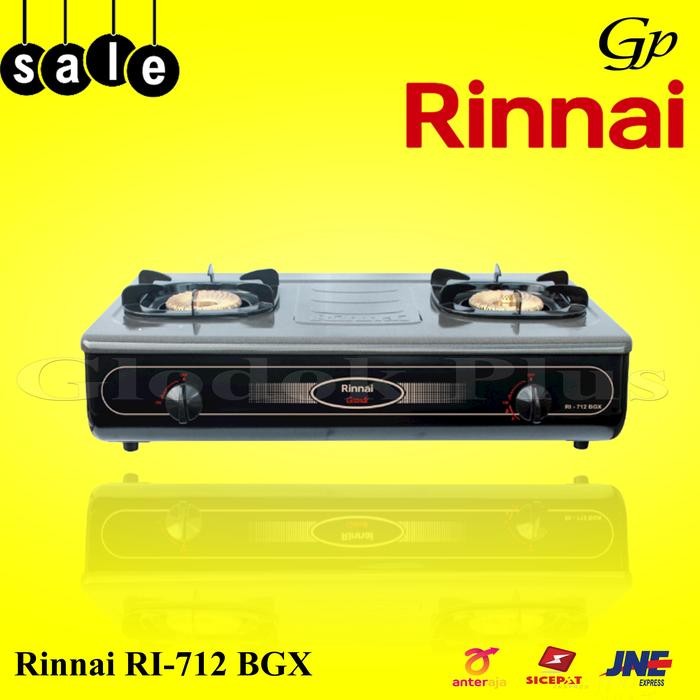 Rinnai RI 712BGX kompor gas 712 bgx 2 tungku ri712bgx rinai ri712