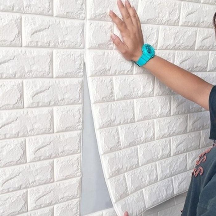 Wallpaper Dinding 3D Wallpaper Dinding Foam Wallfoam Motif