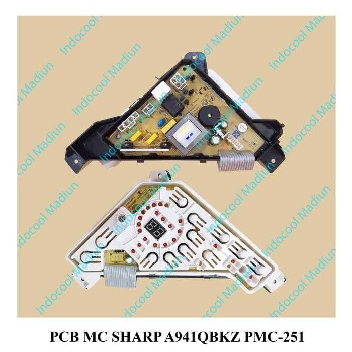 PMC-251 BOARD MESIN CUCI / MODUL MESIN CUCI / PCB MESIN CUCI SHARP A941QBKZ PMC-251 BERKUALITAS